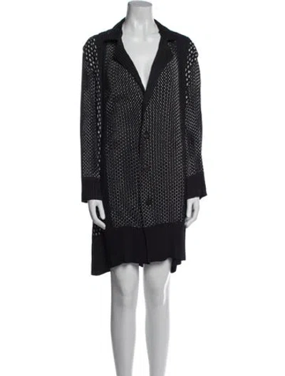 Pre-owned Issey Miyake Vintage 1995 Coat In Black