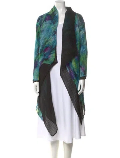 Pre-owned Issey Miyake Vintage 1995 Coat In Blue