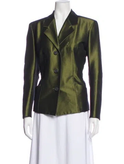 Pre-owned Issey Miyake Vintage 1996 Blazer In Green