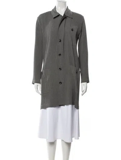 Pre-owned Issey Miyake Vintage 1996 Coat In Grey