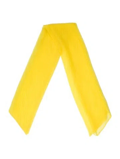 Pre-owned Issey Miyake Vintage 1996 Scarf In Yellow