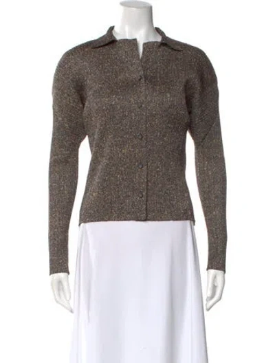 Pre-owned Issey Miyake Vintage 1998 Blouse In Brown