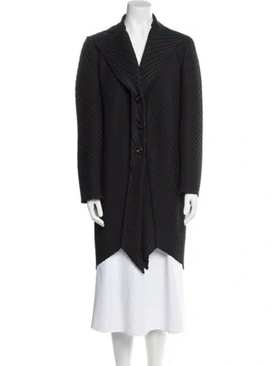 Pre-owned Issey Miyake Vintage 1998 Coat In Black