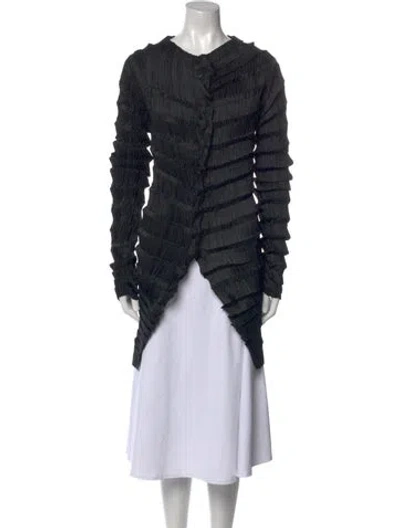 Pre-owned Issey Miyake Vintage 1998 Coat In Black