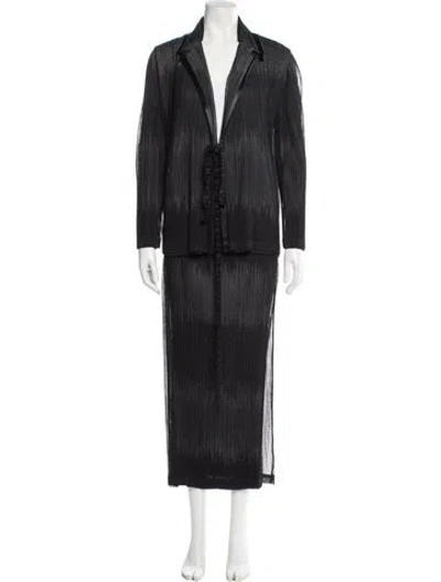 Pre-owned Issey Miyake Vintage 1998 Skirt Suit W/ Tags In Gray