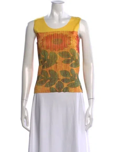 Pre-owned Issey Miyake Vintage 1998 Top In Yellow