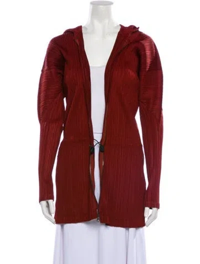 Pre-owned Issey Miyake Vintage 1999 Jacket In Burgundy