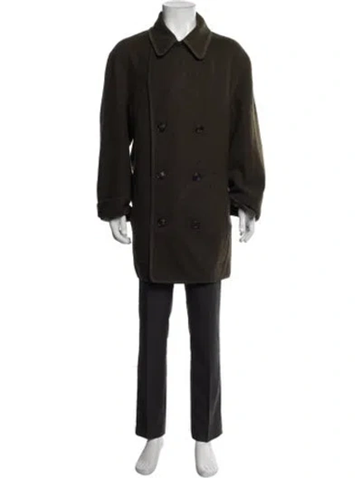 Pre-owned Issey Miyake Vintage 1999 Overcoat In Green
