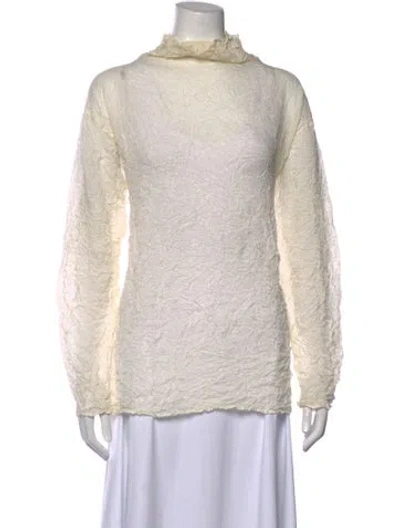 Pre-owned Issey Miyake Vintage 1999 Top In White