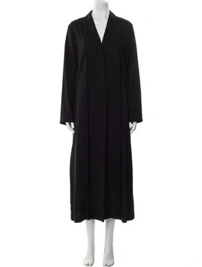 Pre-owned Issey Miyake Vintage 2000 Coat In Black