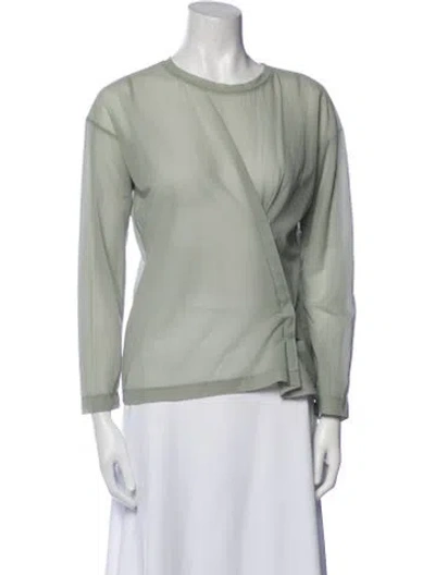 Pre-owned Issey Miyake Vintage 2000 Top In Green