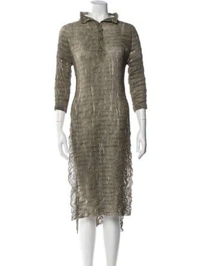 Pre-owned Issey Miyake Vintage 2000 Top In Green