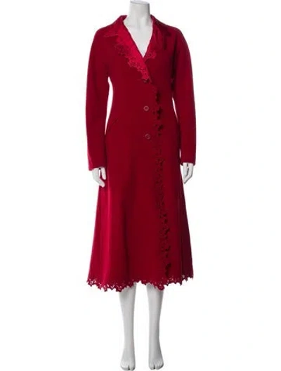 Pre-owned Issey Miyake Vintage 2000 Trench Coat In Red