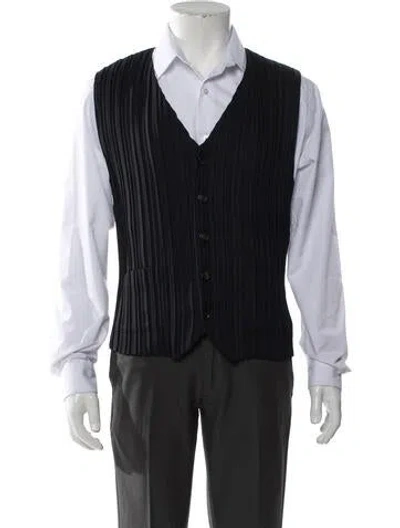 Pre-owned Issey Miyake Vintage 2000 Vest In Blue