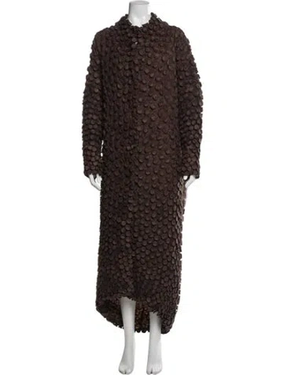 Pre-owned Issey Miyake Vintage 2001 Coat In Black