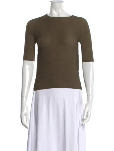 Pre-owned Issey Miyake Vintage 2001 Top In Green