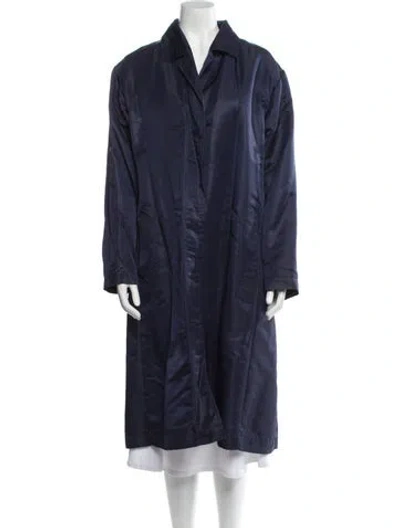 Pre-owned Issey Miyake Vintage 2002 Coat In Blue