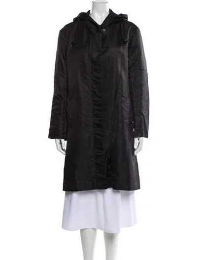 Pre-owned Issey Miyake Vintage 2002 Faux Fur Coat In Black