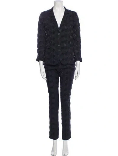 Pre-owned Issey Miyake Vintage 2002 Pantsuit In Black