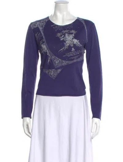 Pre-owned Issey Miyake Vintage 2003 Top In Blue