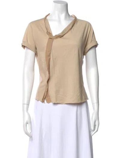 Pre-owned Issey Miyake Vintage 2003 Top In Neutral