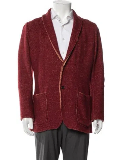 Pre-owned Issey Miyake Vintage 2004 Moto Jacket In Red