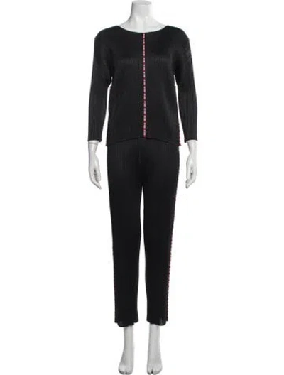 Pre-owned Issey Miyake Vintage 2004 Pant Set In Black