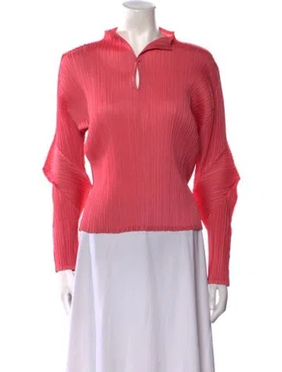 Pre-owned Issey Miyake Vintage 2005 Blouse In Pink