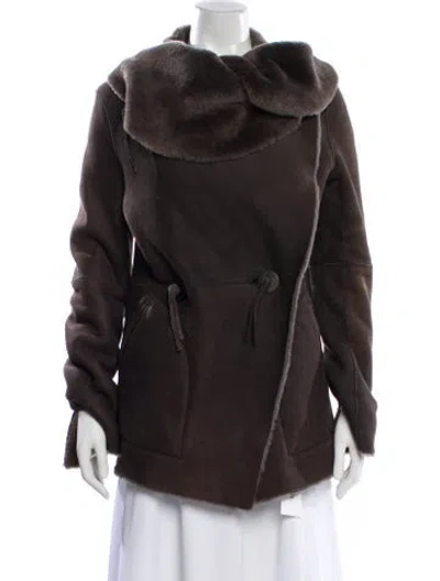Pre-owned Issey Miyake Vintage 2006 Fur Jacket In Brown
