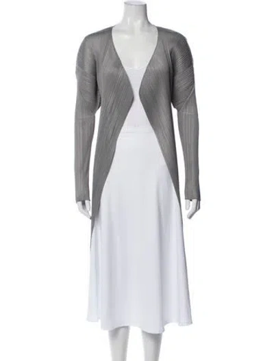 Pre-owned Issey Miyake Vintage 2007 Coat In Silver
