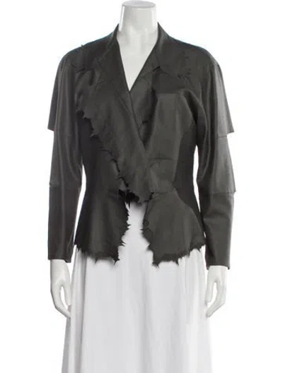 Pre-owned Issey Miyake Vintage 2007 Evening Jacket In Gray