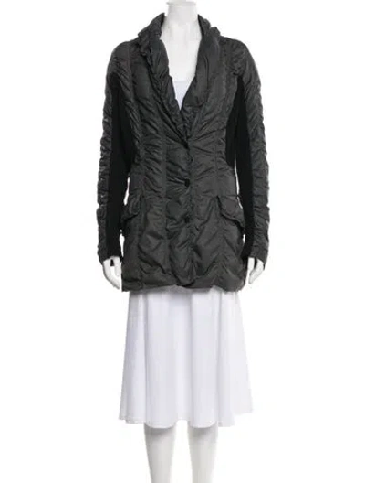 Pre-owned Issey Miyake Vintage 2007 Faux Fur Coat In Gray