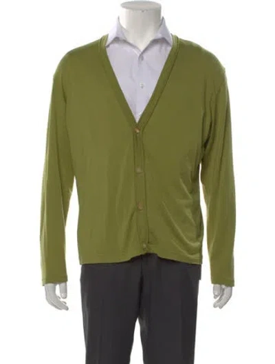 Pre-owned Issey Miyake Vintage 2009 Cardigan In Green
