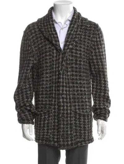 Pre-owned Issey Miyake Vintage 2010 Cardigan In Black