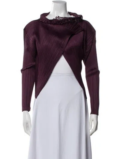 Pre-owned Issey Miyake Vintage 2010 Sweater In Purple