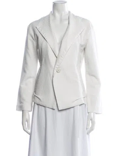 Pre-owned Issey Miyake Vintage 2020 Blazer In White
