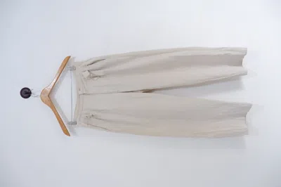 Pre-owned Issey Miyake Vintage 90's  Men Linen Pants In Beige