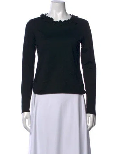 Pre-owned Issey Miyake Vintage Crew Neck Top In Black