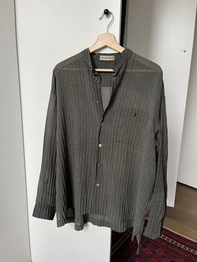 Pre-owned Issey Miyake Vintage  Men Shirt In Green