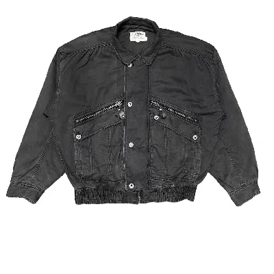Pre-owned Issey Miyake Vintage Kearney House Bomber Jacket  Style In Black