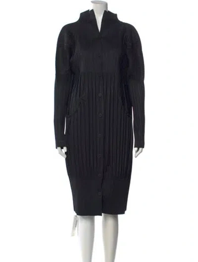 Pre-owned Issey Miyake Vintage Knee-length Dress In Black