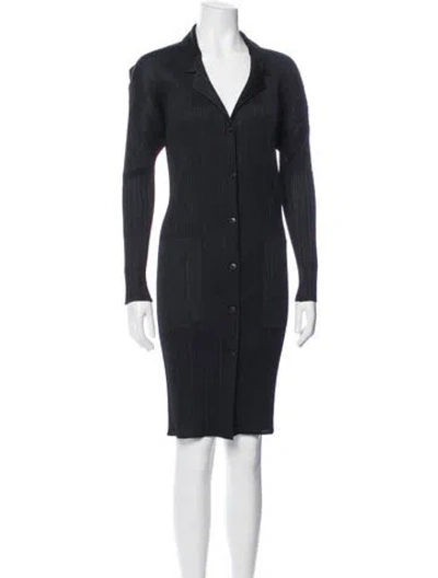 Pre-owned Issey Miyake Vintage Knee-length Dress In Black