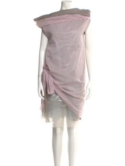 Pre-owned Issey Miyake Vintage Knee-length Dress In Pink