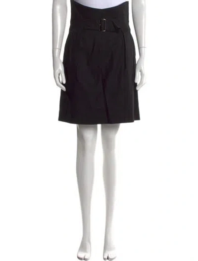 Pre-owned Issey Miyake Vintage Knee-length Skirt In Black