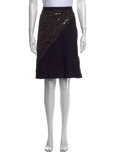 Pre-owned Issey Miyake Vintage Knee-length Skirt In Black