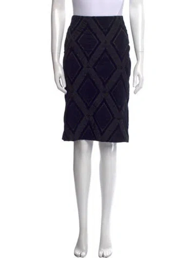 Pre-owned Issey Miyake Vintage Knee-length Skirt In Blue