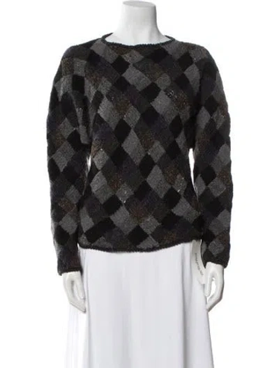 Pre-owned Issey Miyake Vintage Late 1970's - Early 1980's Sweater In Black