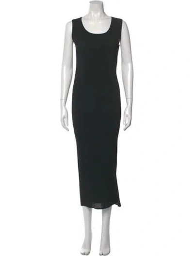 Pre-owned Issey Miyake Vintage Long Dress In Black