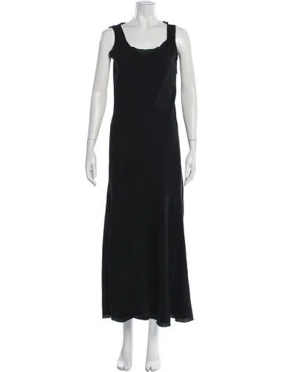 Pre-owned Issey Miyake Vintage Long Dress In Black