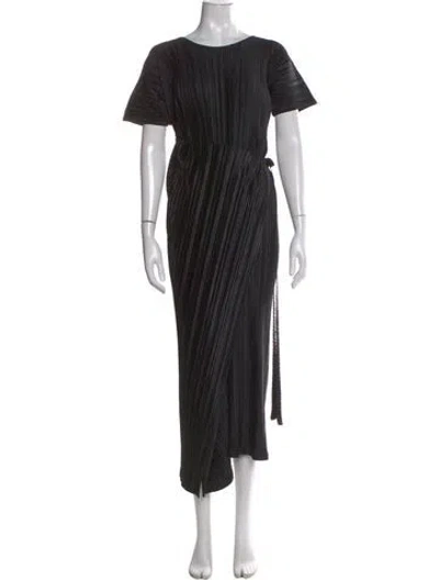 Pre-owned Issey Miyake Vintage Long Dress In Black